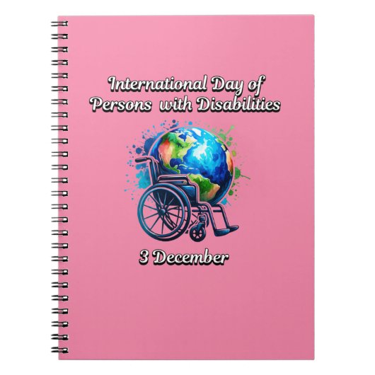 障国際的害者の日 ノートブック (正面)
