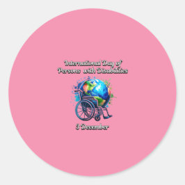 障国際的害者の日 ラウンドシール