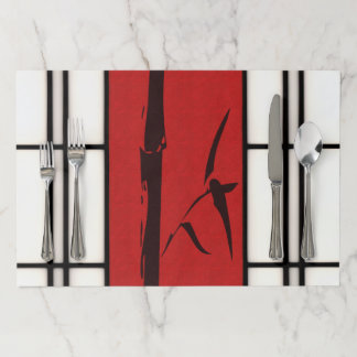 障子 – 竹 ペーパーランチョンマット