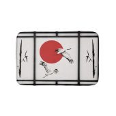 障子 – Bamboo & Crane バスマット (正面)