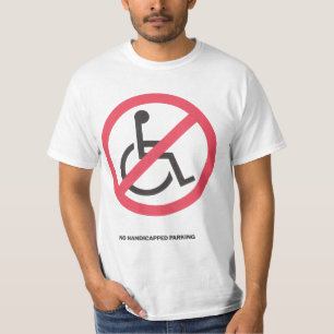 障害がある駐車無し Tシャツ