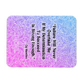 障害が発生し前向きない – 引用文 マグネット (横)