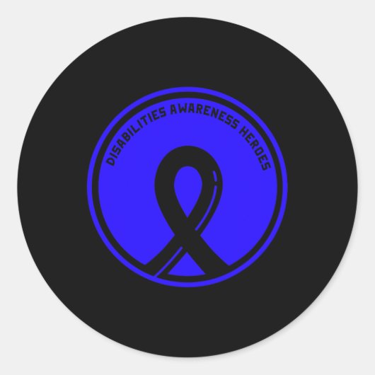 障害が職業上の可能性を見る ラウンドシール (正面)