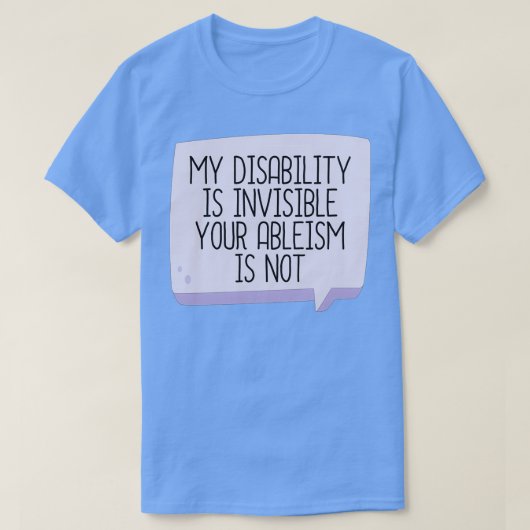 障害が見えない4 Tシャツ (デザイン正面)