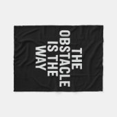 障害が道だ。ストイック引用文、デザイン。タンク フリースブランケット (正面(横))