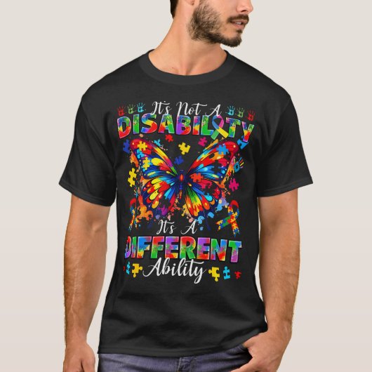 障害ではない、異なる能力だ Tシャツ (正面)