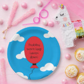 障害と自信:青 ペーパープレート (パーティー)