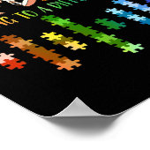 障害に対する自閉症意識認識度日 ポスター (角)