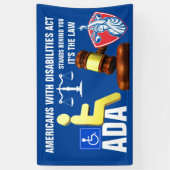 障害のあるアメリカ人 横断幕 (縦)