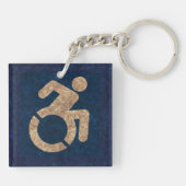 障害のあるテクスチャ キーホルダー (裏面)