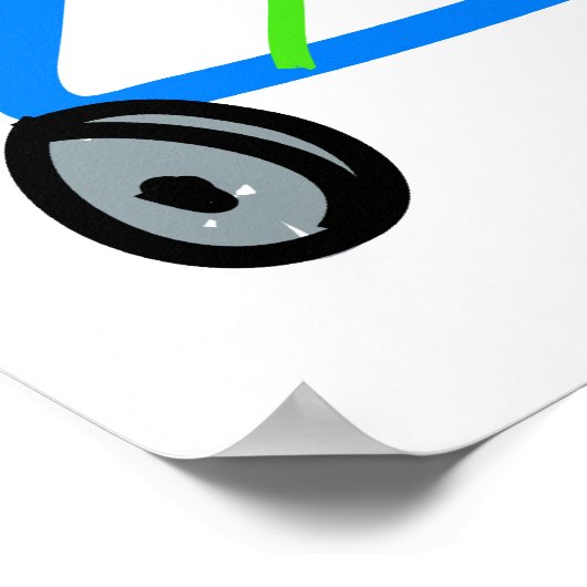 障害のある少女 ポスター (角)