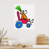 障害のある少女 ポスター (キッチン)