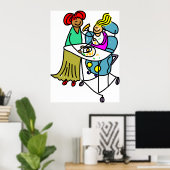 障害のある少女 ポスター (ホームオフィス)