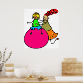 障害のある少年 ポスター (キッチン)