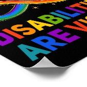 障害のある認識度すべての障害がViではない ポスター (角)