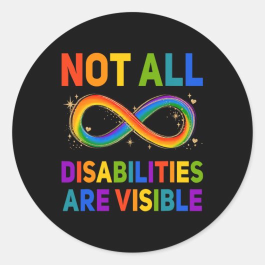 障害のある認識度すべての障害がViではない ラウンドシール (正面)