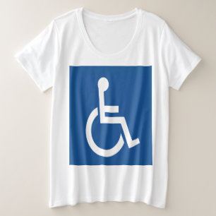 障害のある プラスサイズTシャツ
