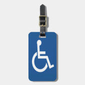 障害のある ラゲッジタグ (正面縦)