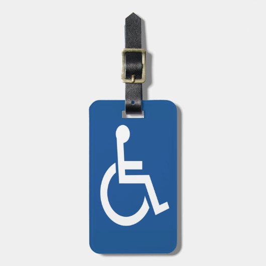 障害のある ラゲッジタグ (正面縦)