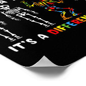 障害のない能力違うの骨格自閉症ではない ポスター (角)