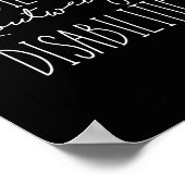 障害の動機づけよりも能力が高いことわざ ポスター (角)