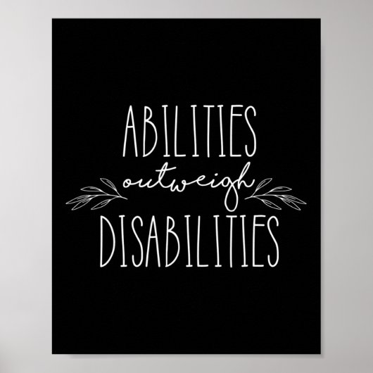 障害の動機づけよりも能力が高いことわざ ポスター (正面)