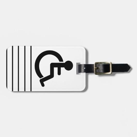 障害の障害を示す記号 ラゲッジタグ (正面横)