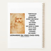障害はスターダヴィンチに固定された私を押しつぶすことはできない プランナー手帳 (裏面)
