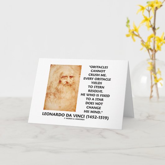 障害はスター引用文に固定された私を押しつぶすことはできない カード (黄色い花)