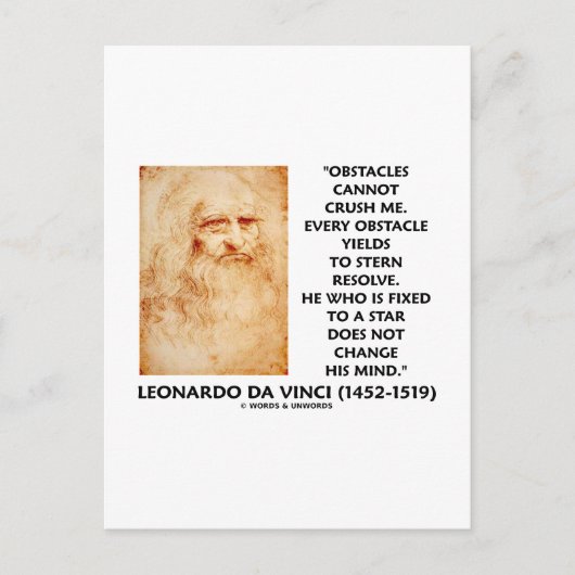 障害はスター引用文に固定された私を押しつぶすことはできない ポストカード (正面)