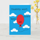 障害は保消えない！ブランク カード (黄色い花)