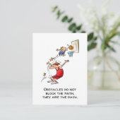 障害やる気を起こさせるは経路の漫画 ポストカード (スタンド正面)