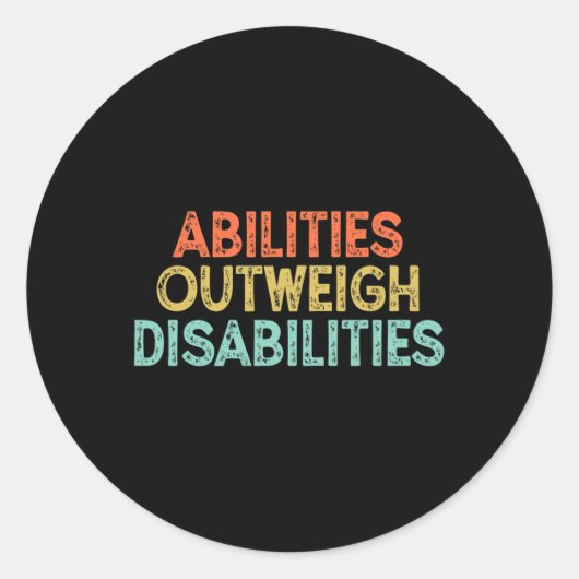 障害を上回る能力8 ラウンドシール (正面)