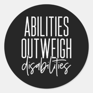 障害を上回る能力 – 最高のギフトアイディアf ラウンドシール