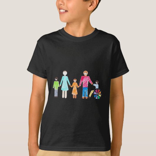 障害を上回る能力 Tシャツ (正面)