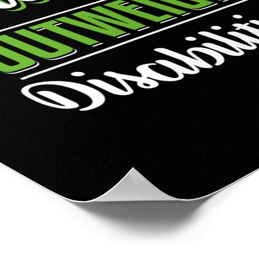 障害を上回る能力Ed Teache ポスター (角)