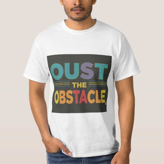 障害を乗り越える Tシャツ (正面)