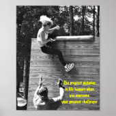 障害を克服するやる気を起こさせるためのポスター ポスター (正面)