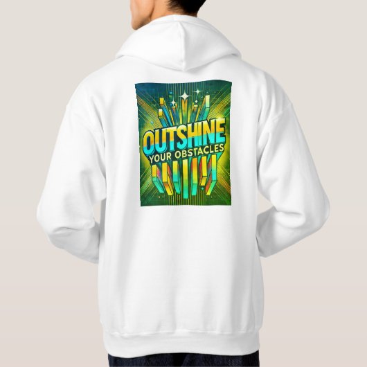 障害を克服する パーカ (裏面)