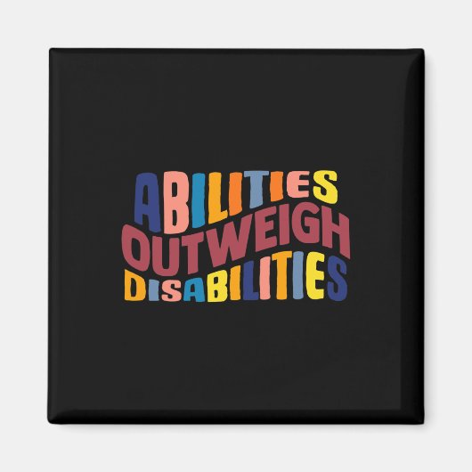 障害を持つ学校の精神医学を上回る能力 マグネット (正面)