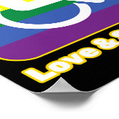 障害を持つ虹の人を愛してサポートするwh ポスター (角)