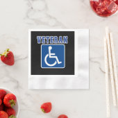 障害を持つ退役軍人 縁ありカクテルナプキン (インサイチュ)