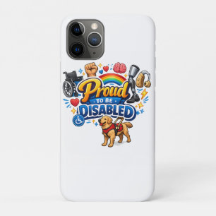 障害を誇りに思う – エンパワーメント グラフィック デザイン iPhone 11 PROケース