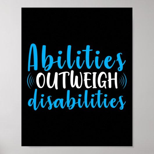 障害を超える能力かわいい特別教育 ポスター (正面)