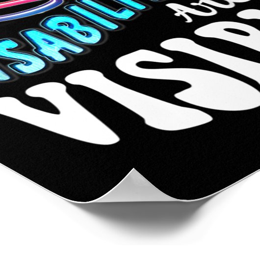 障害シャツすべての障害が表示されない ポスター (角)