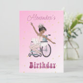 障害バレリナアフリカンアメリカン・ガールズ誕生 招待状 (スタンド正面)