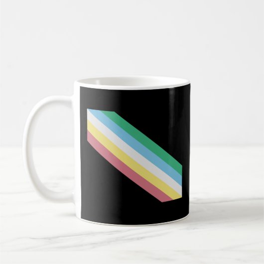 障害プライド旗 コーヒーマグカップ (左)