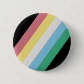 障害プライド月自閉症ニューロダイバー 缶バッジ (正面)