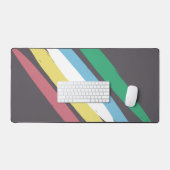 障害プライド月7月の認識度色 デスクマット (キーボード&マウス)