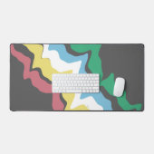 障害プライド月7月の認識度色 デスクマット (キーボード&マウス)